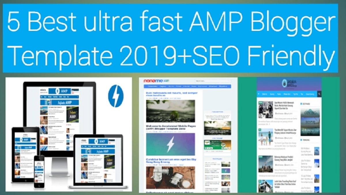 10 Best ultra fast AMP Blogger Template 2023 +SEO Friendly
