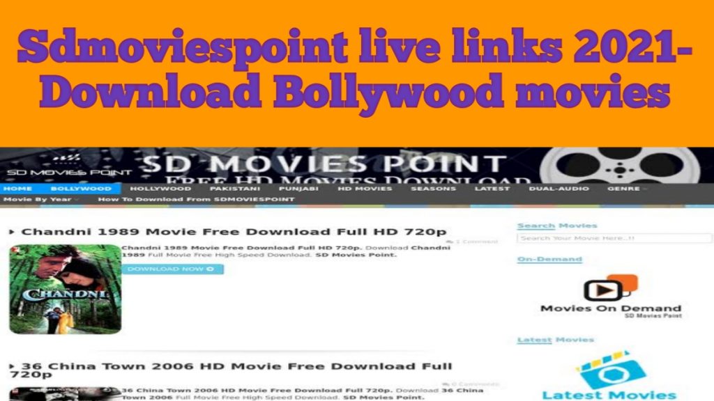 Sdmoviespoint live links 2023- Download Bollywood movies